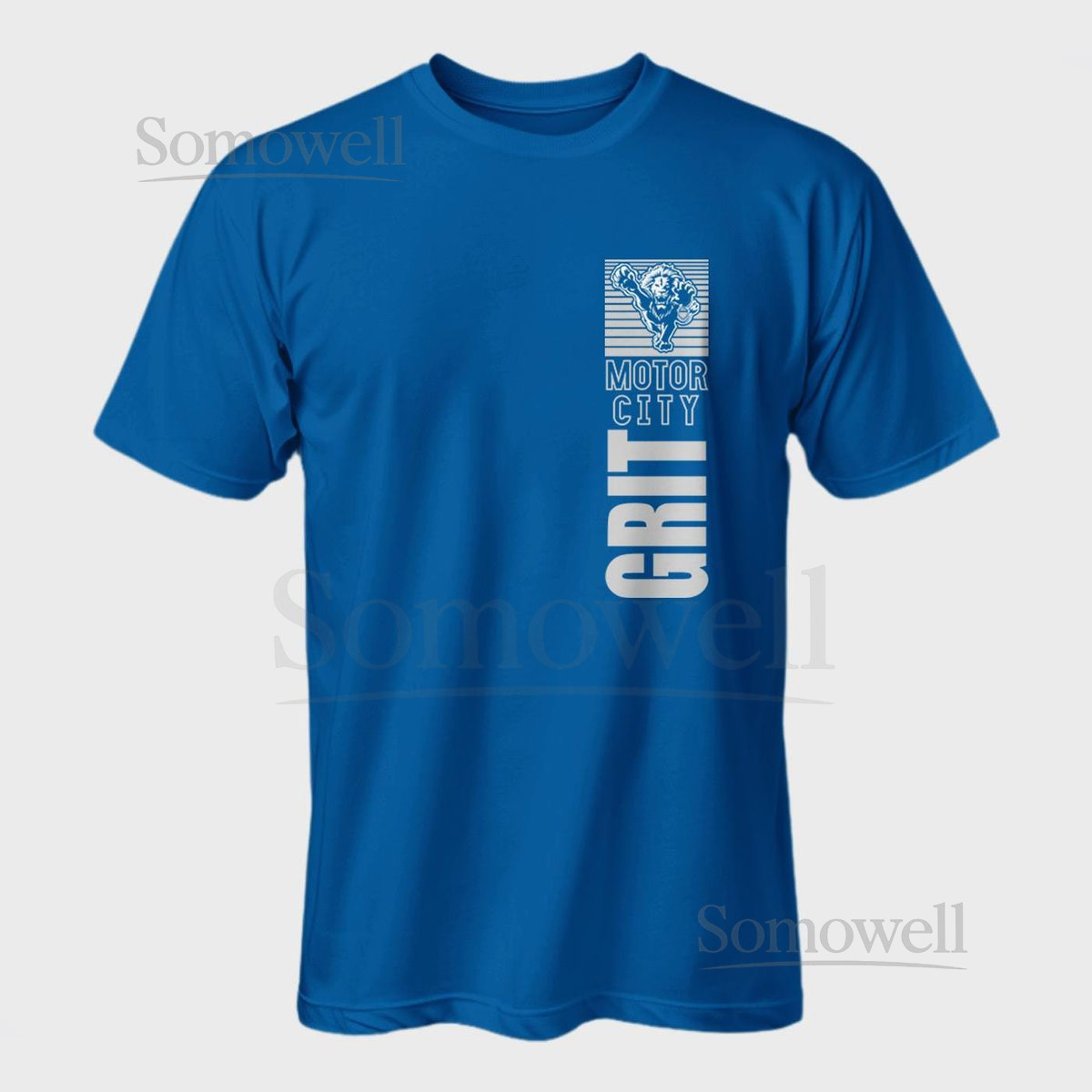 Motor City Grit Detroit Football Vertical multiple lions colored shirt or gift_602