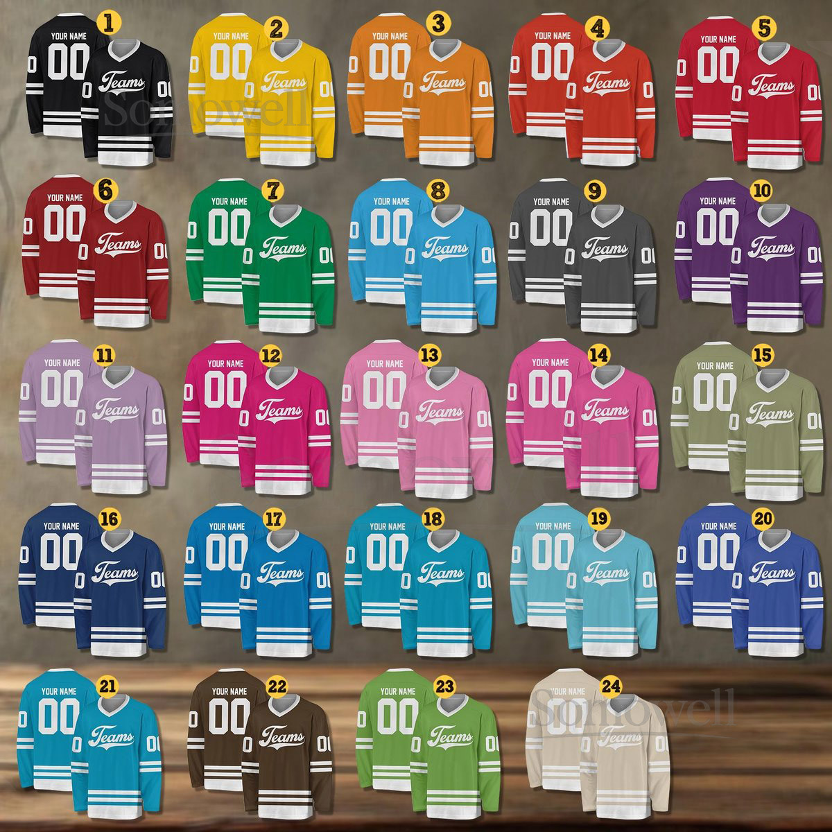 Personalized Team Name And Number Hockey Jersey Custom Name Ice Hockey Jersey Hockey Jersey Uniform For Hockey Fans Hockey Lovers_658