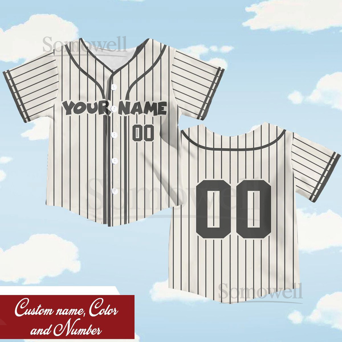 Personalized Kid Baseball Jersey Custom Name Number Youth Baseball Shirt Baseball Jersey For Baseball Fans Lovers Kids Birthday Gift_195