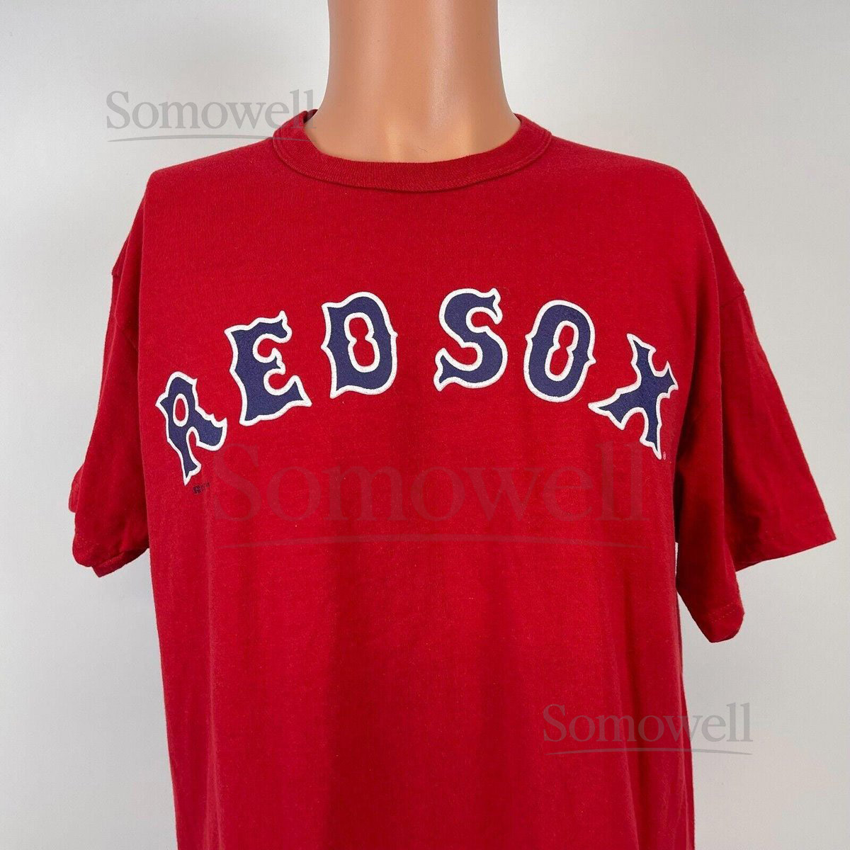 Vintage Y2K Russell Athletic Boston Red Sox T Shirt Mens Size L MLB Baseball_717