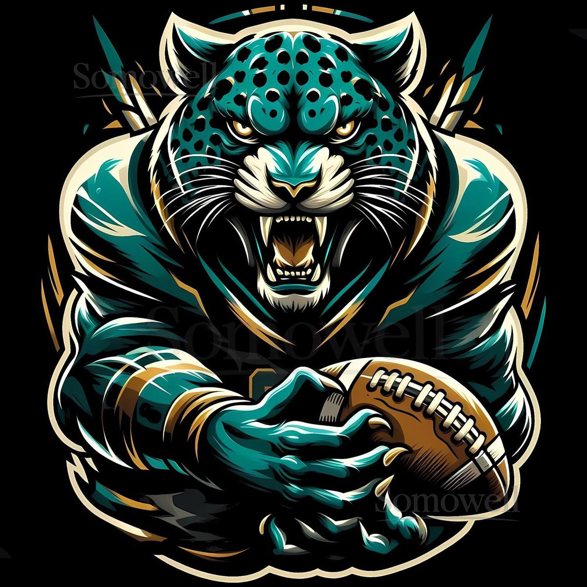 Jacksonville Jaguars Football Team Graphic T-Shirt - De_656