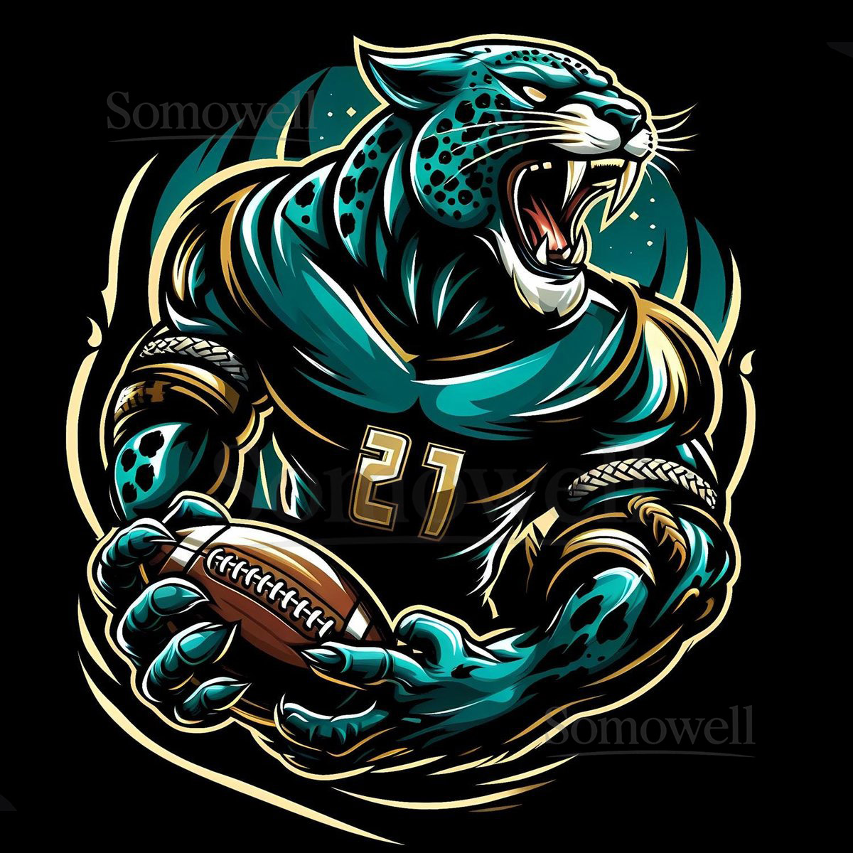 Jacksonville Jaguars Football Team Graphic T-Shirt - De_657