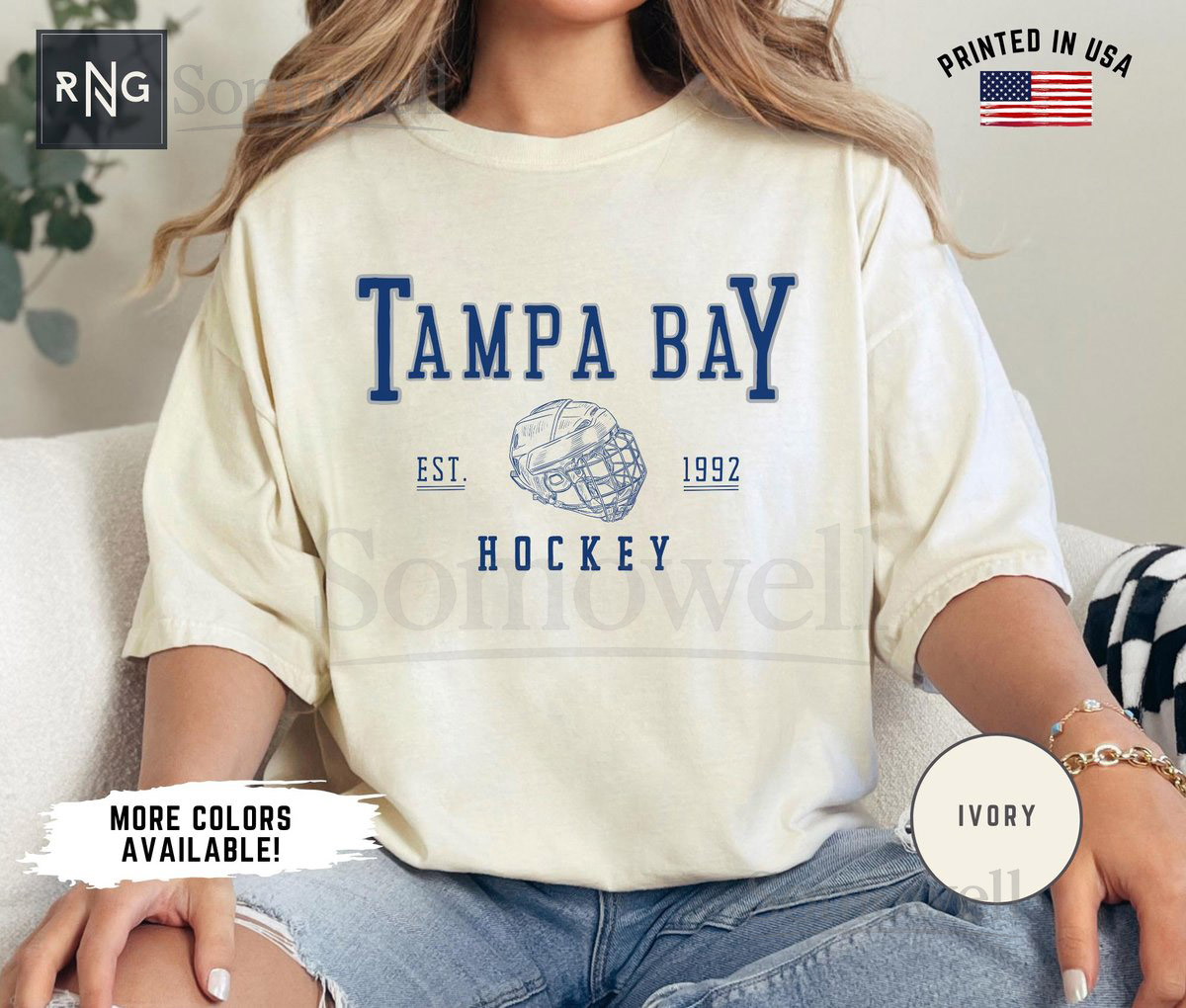 Tampa Bay Hockey Shirt Lightning Hockey Gameday Shirt Tampa Bay Hockey Apparel Lightning Sports Apparel Retro Tampa Bay Hockey Gift_186