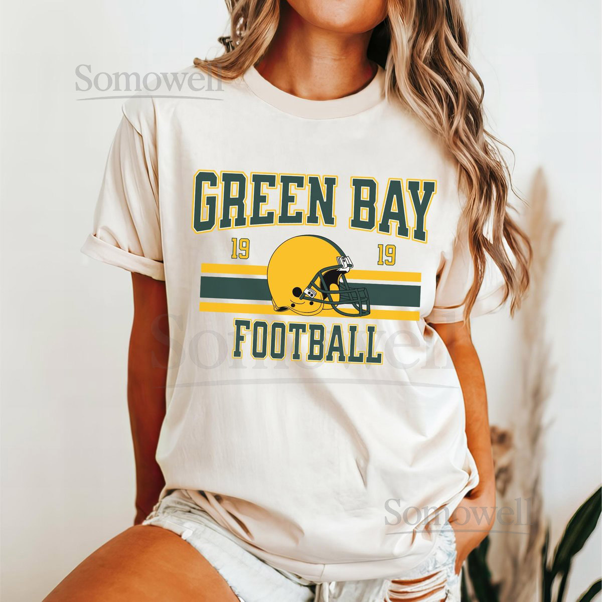 Green Bay Football Shirt Comfort Colors Vintage Tee_400
