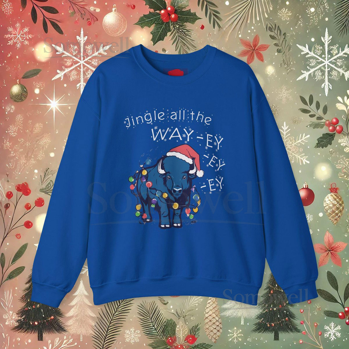 Buffalo Bills Christmas Sweatshirt Jingle Bills Mafia Apparel_226