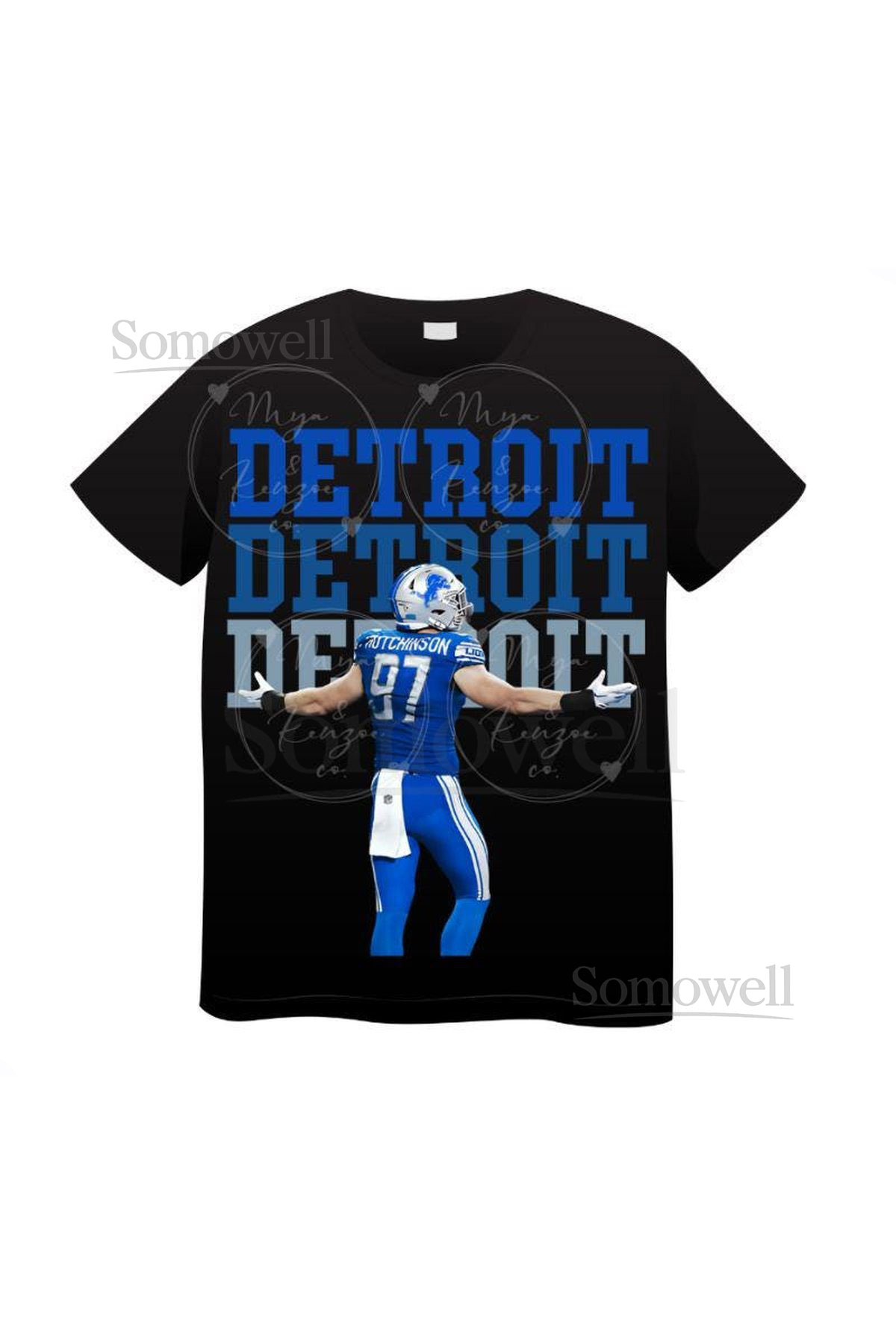 Lions Shirt Detroit Lions Vintage T-shirt Aidan Hutchinson Shirt_566