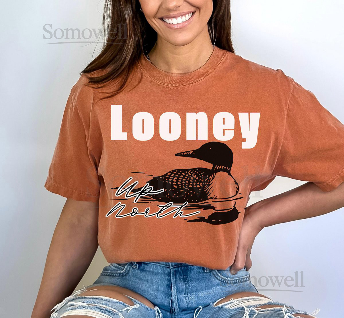 Looney Up North Tshirt Loon Shirt Minnesota Shirt Minnesotan Up North Shirt Funny Shirts Cabin Shirt Camping Shirt Mens Shirts Funny_551