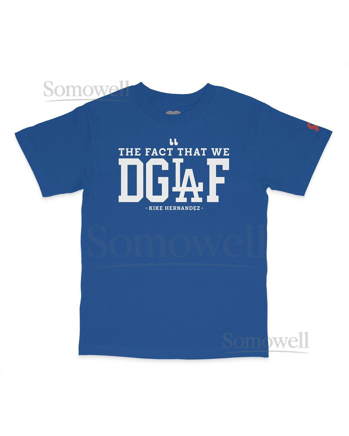 T-shirt Blue Streetwear Tee Are We Live We DGAF Graphic Tee_951