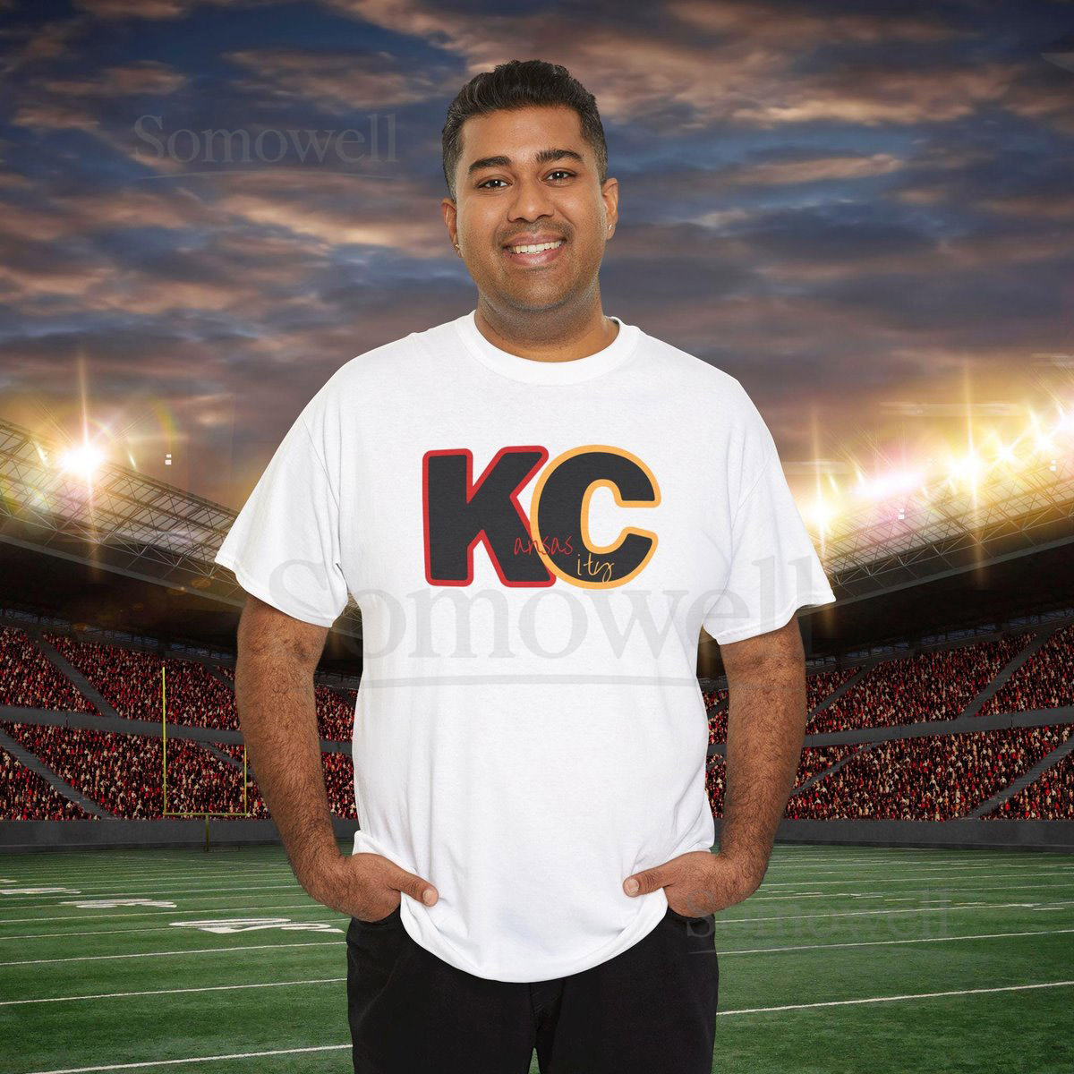 Kansas City KC T-Shirt Unisex Heavy Cotton Tee Kansas City Chiefs Game day football shirt_379