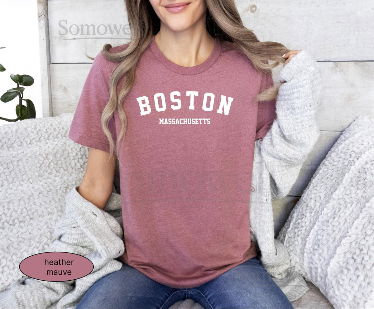 Boston Tshirt Boston Massachusetts tshirt Men's Women's Boston Massachusetts shirt Boston university shirt Boston t-shirt_230