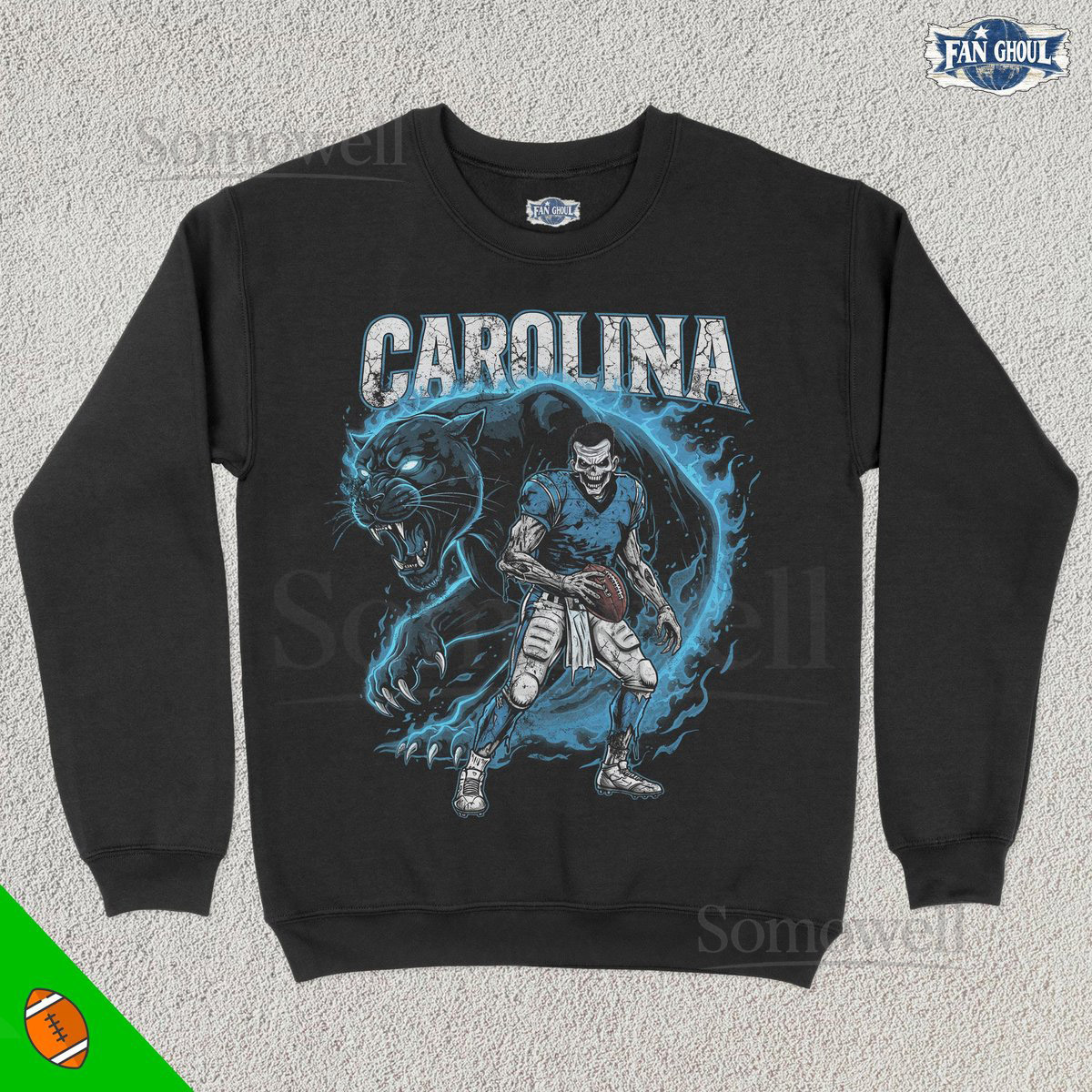 Carolina Football Crewneck American Team Sports Sweatshirt US Sports Clothing Football Fan Gift Football Lover Apparel Vintage Panther_320