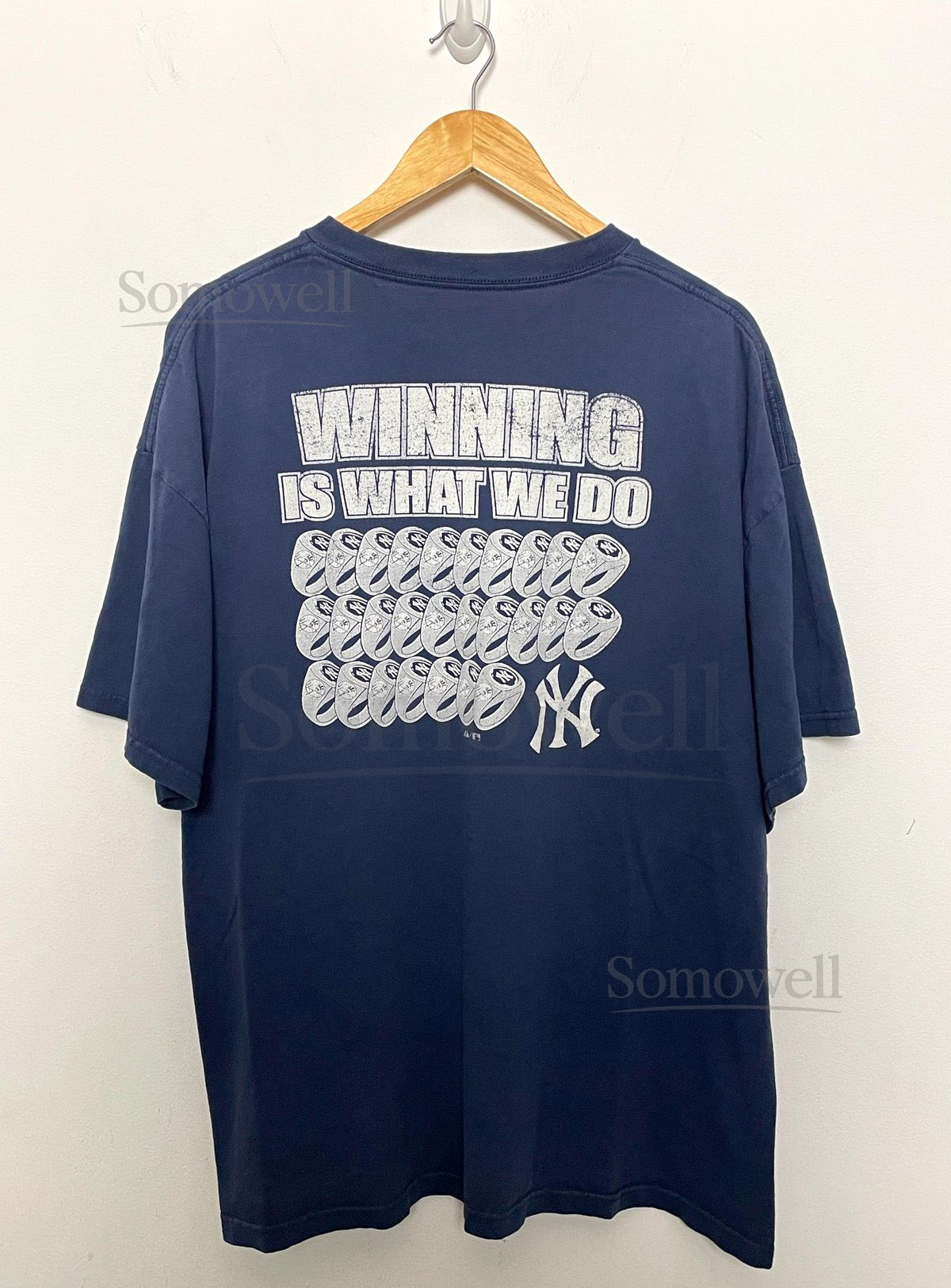Vintage New York Yankees Winning Is What We Do 27 World Series Championships MLB Baseball Graphic Tee Shirt size adult XL_516