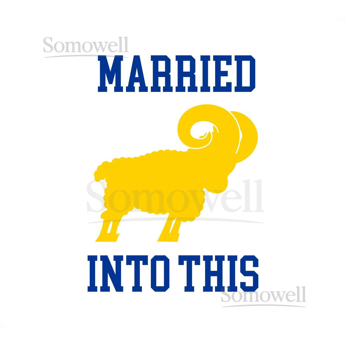Rams Shirt Married Into This T Shirt Los Angeles Football Gift for Rams Fan_709