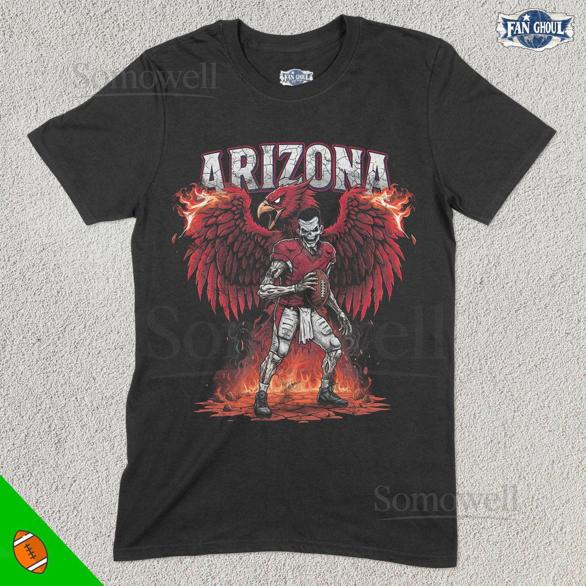 Arizona Football Shirt American Team Sports Tee US Sports Clothing Football Fan Gift Football Lover Apparel Vintage Football Cardinal_74