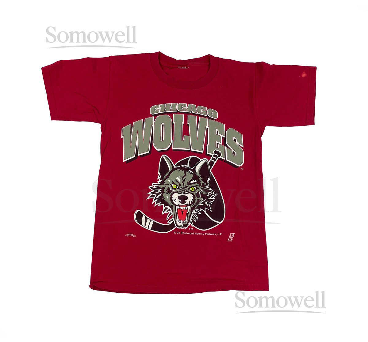 Vintage Chicago Wolves Minor League Hockey T-Shirt_471