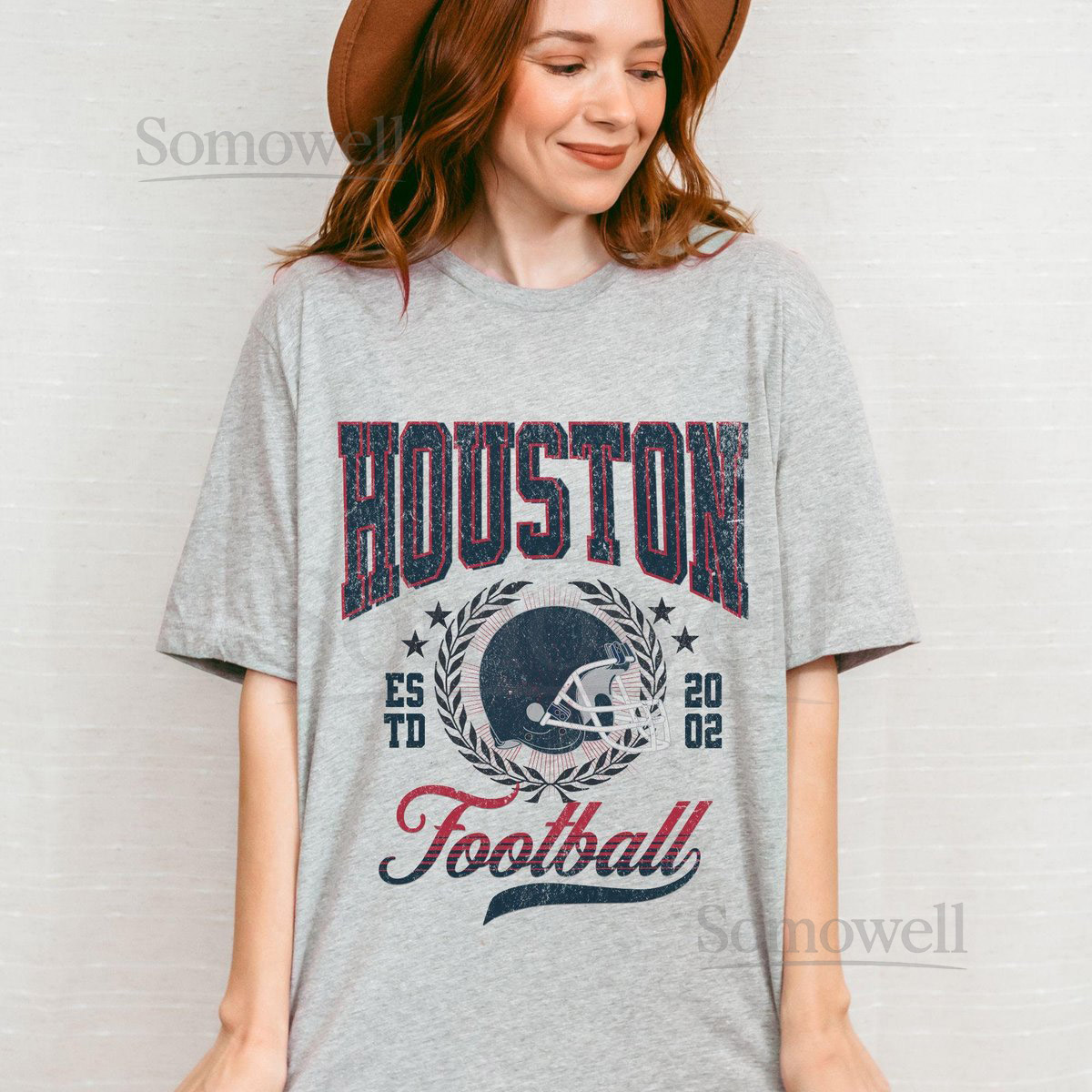 Vintage Houston Football Shirt Texan Game Day Shirt Varsity Style Texan Football Shirt Perfect Texan Fan Gifts Christmas_957