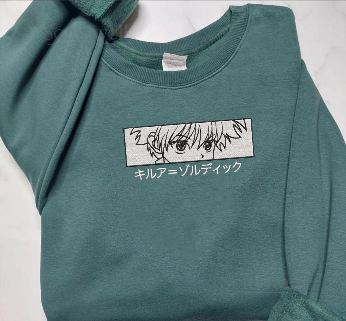 Anime Embroidered Sweatshirt Embroidered Anime Shirt Anime Shirt Embroidered Shirt Embroidered Hoodie_5