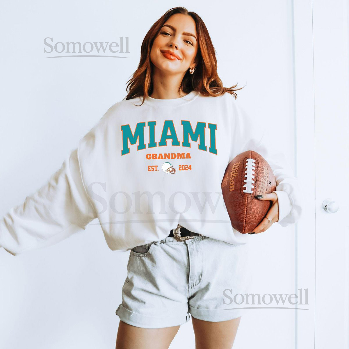 miami grandmom miami football grandma shirt miami football pregnancy announcement custom dolphins shirt for mom fins gift for grandmom_463