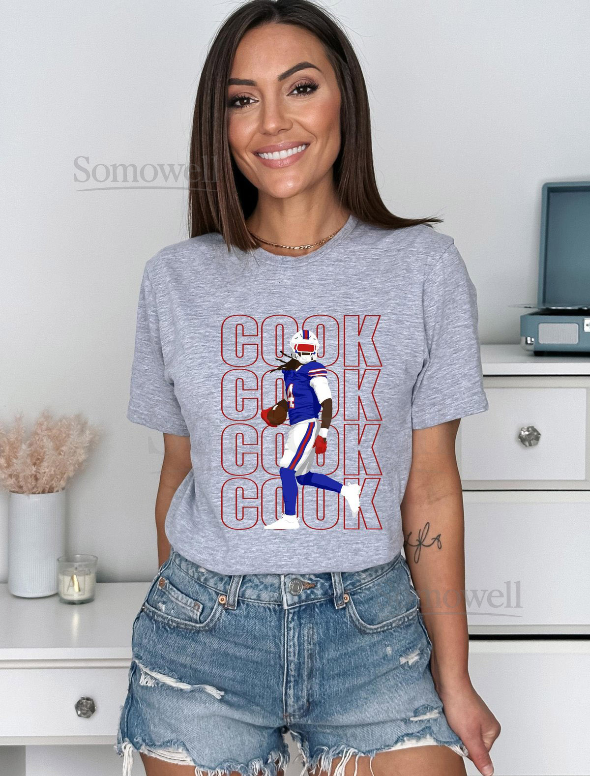 James Cook Buffalo Bills Unisex Softstyle T-Shirt_692