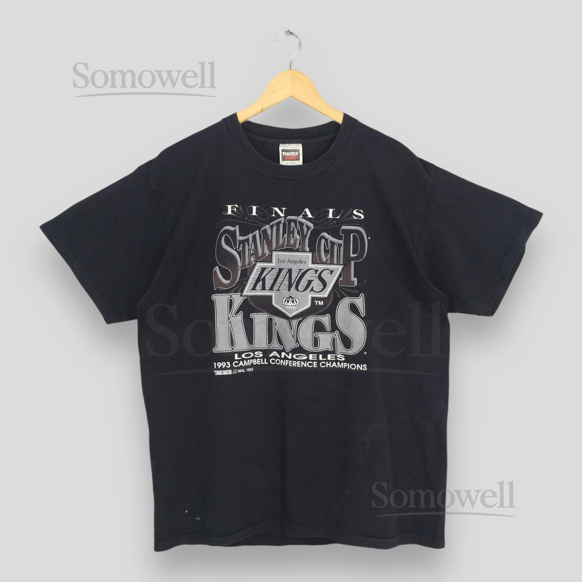 Vintage 90s Los Angeles Kings NHL Tshirt XLarge Los Angeles Kings 93 Finals Stanley Cup Shirt Los Angeles Kings Ice Hockey Tees Size XL_413