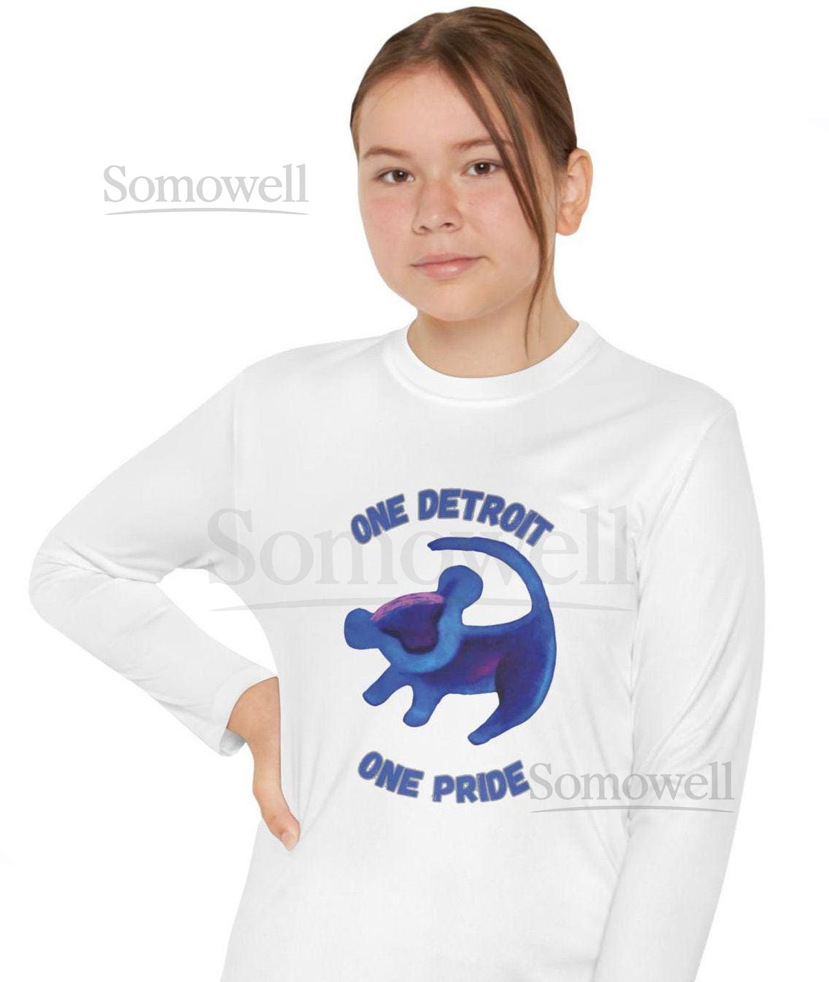 Youth One Detroit One Pride Unisex Lightweight Long Sleeve Tee_974