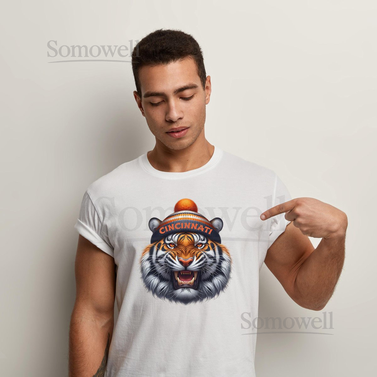 Cincinnati Bengals Tee Football Fan Winter Beanie Shirt_506