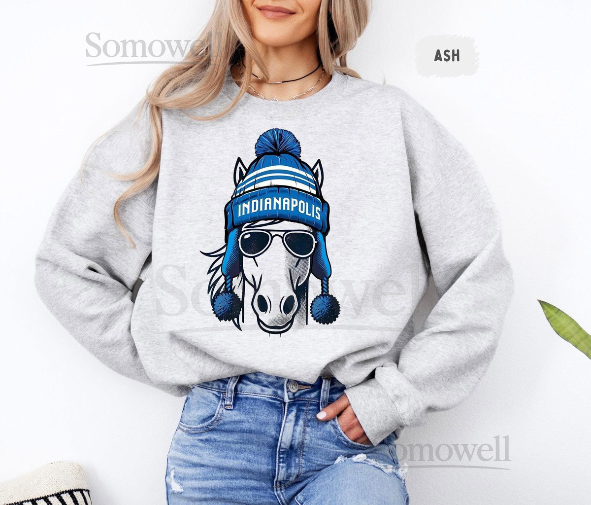 Indianapolis Football Team Sweatshirt Indy Fan Apparel Sports Team Crewneck Jumper Football Lover Gift Indianapolis Swea_524