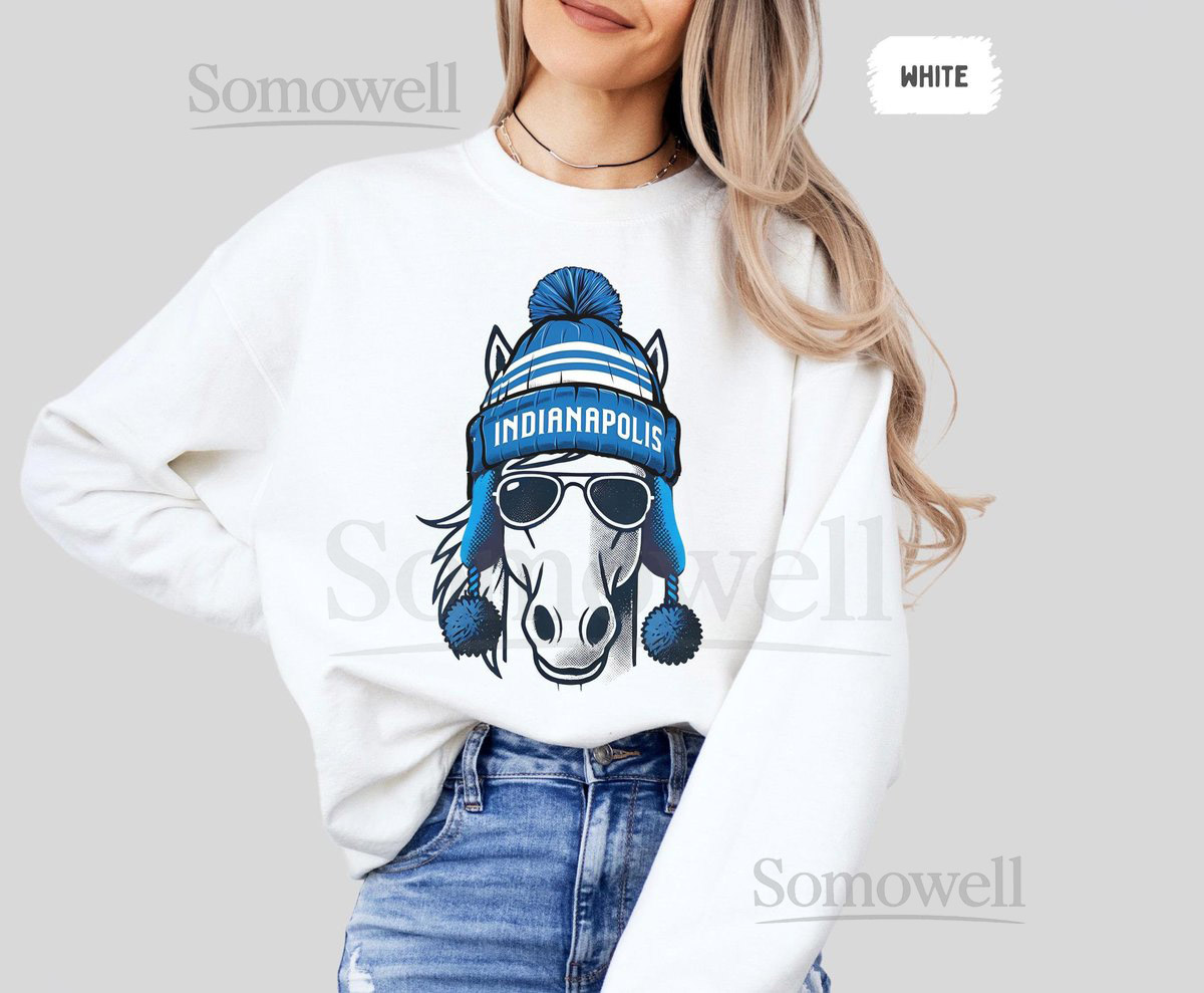 Indianapolis Football Team Sweatshirt Indy Fan Apparel Sports Team Crewneck Jumper Football Lover Gift Indianapolis Swea_525