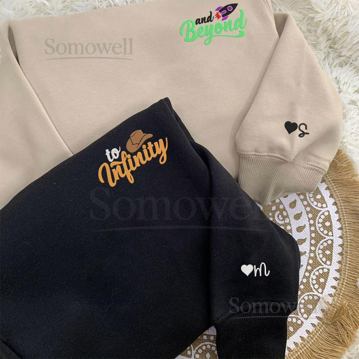 Custom To Infinity And Beyond Embroidered Matching Hoodie For Couples Toy Story Couple Sweatshirt Disney Shirt Valentine's Day Gifts_32