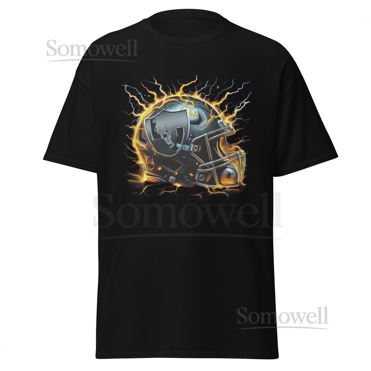 Las Vegas Raiders Electric Helmet Unisex Classic Tee_478