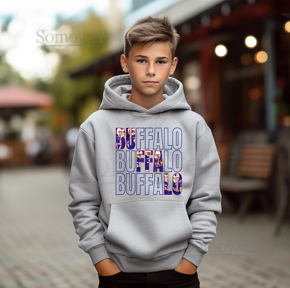 Buffalo Football Fan Youth Hoodie_269
