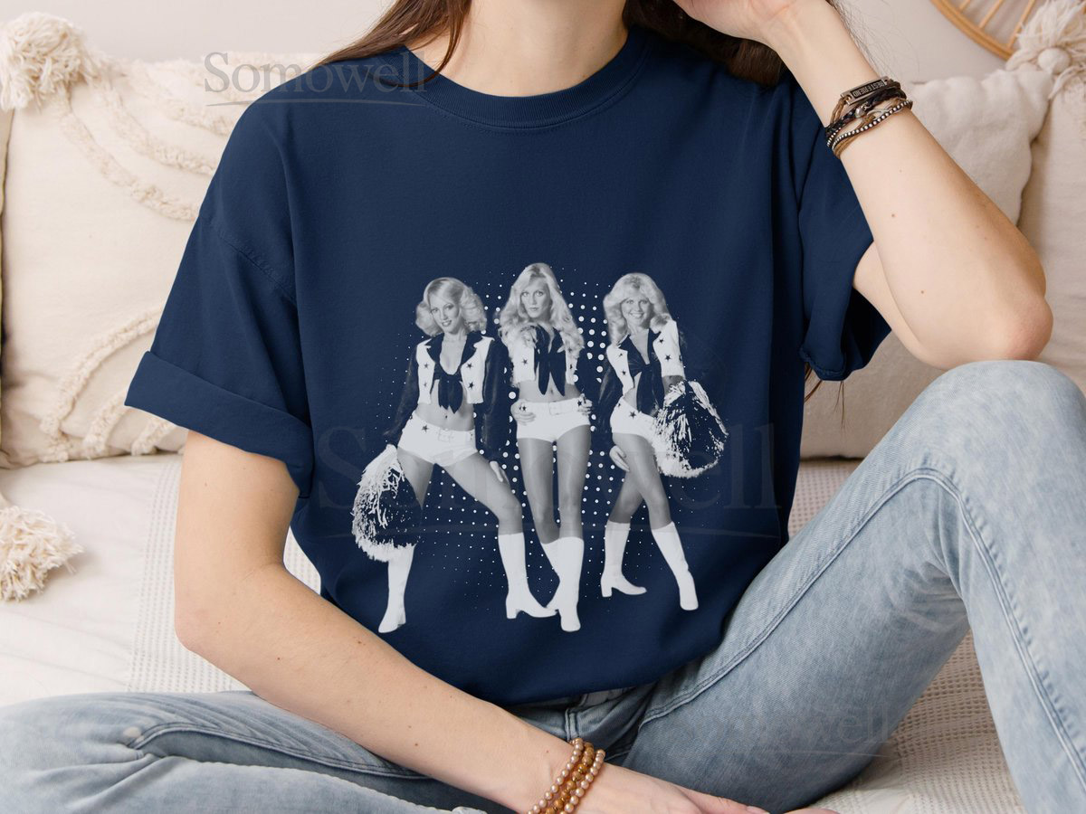 Cowboy Cheerleaders Shirt Dallas Football DCC Retro Tee Autumn Tailgate Clothes Vintage Football Fan Gift Texas Cheer T-Shirt_81