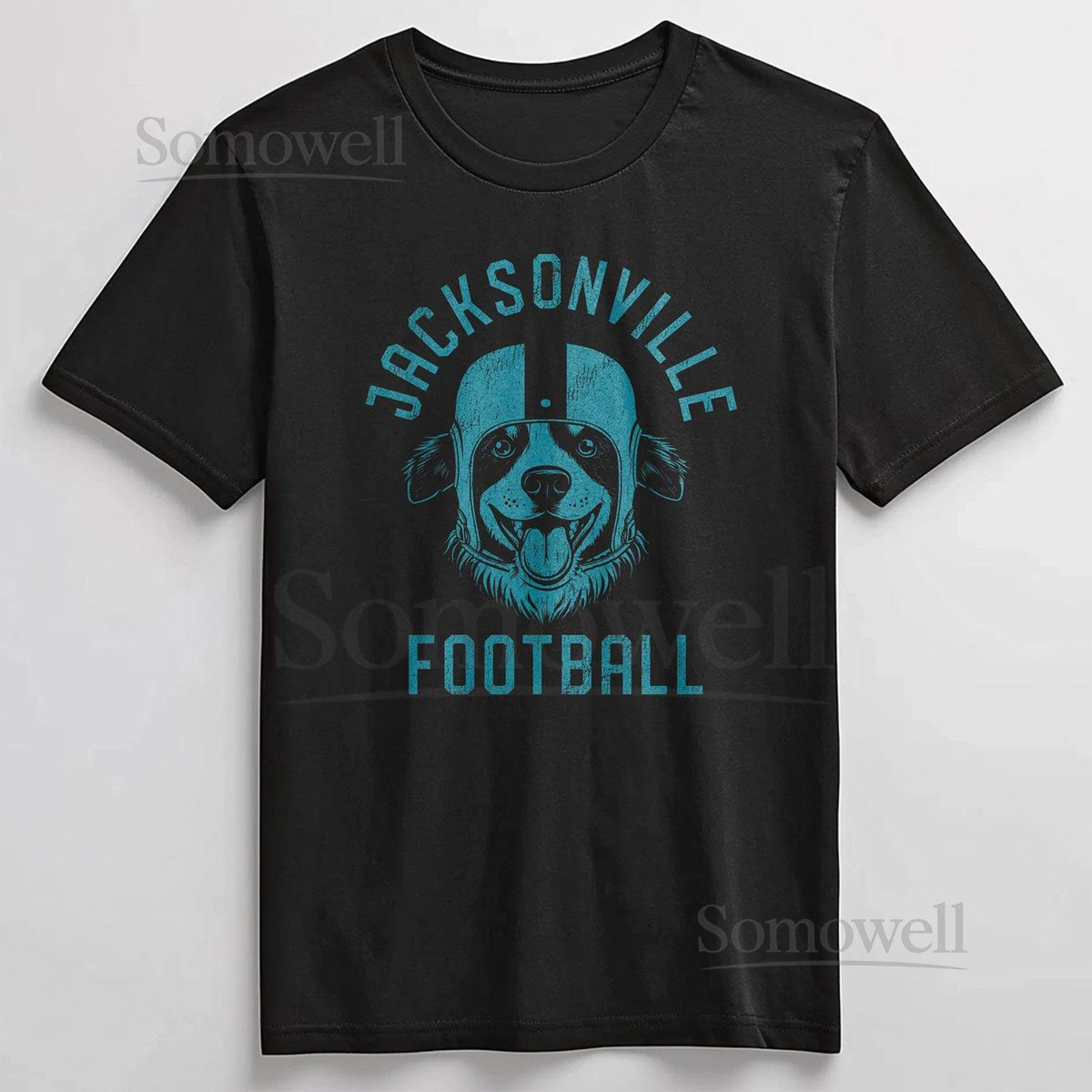 Jacksonville Football Australian Shepherd T-Shirt Dog Lover Gift for Jacksonville Jaguar_578