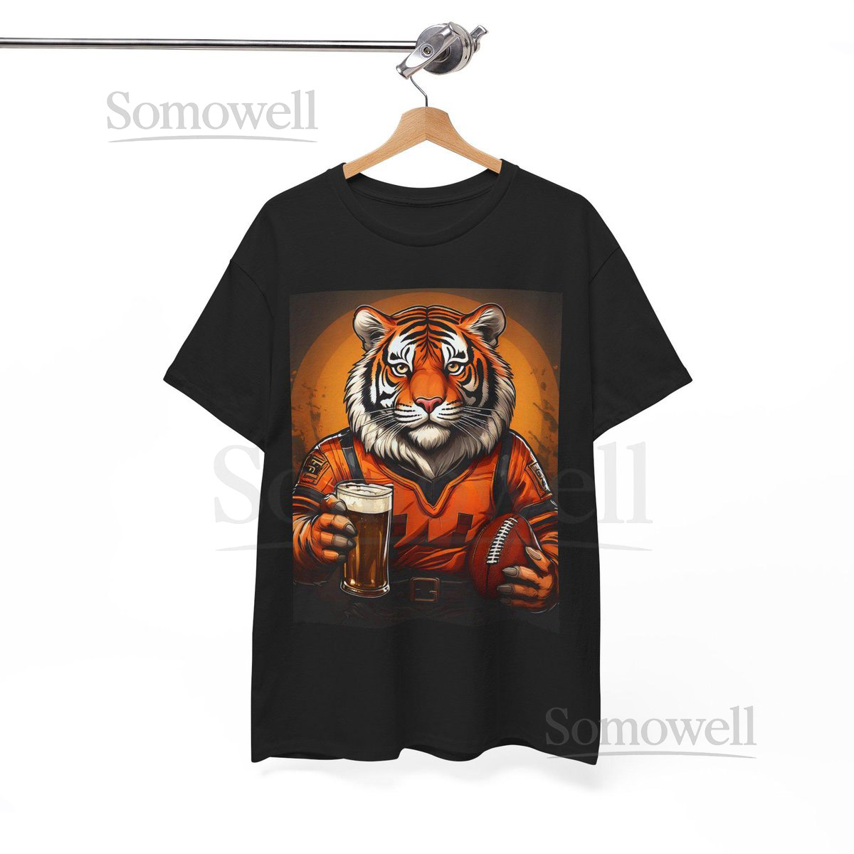 Cincinnati Bengal Tiger Beer Football Tee Game Day Shirt_480
