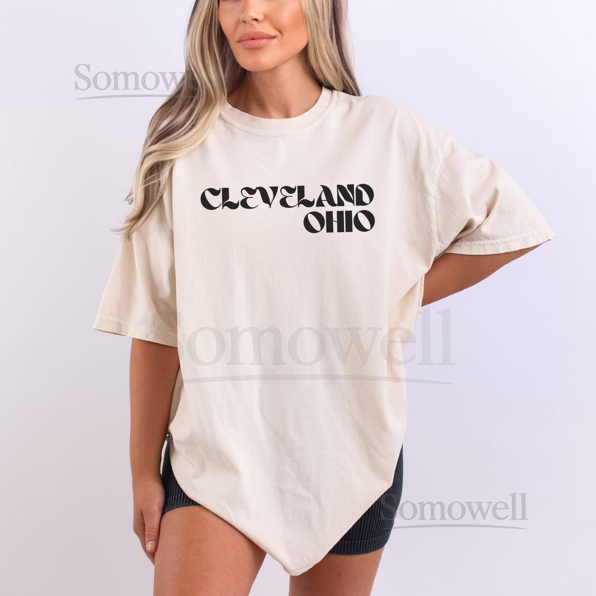Cleveland Shirt Ohio Tee Cute Trendy Tshirt for Women Oversized Gift Idea Cleveland Cute Tee Vintage College Student Comfort Colors CLE Land_335