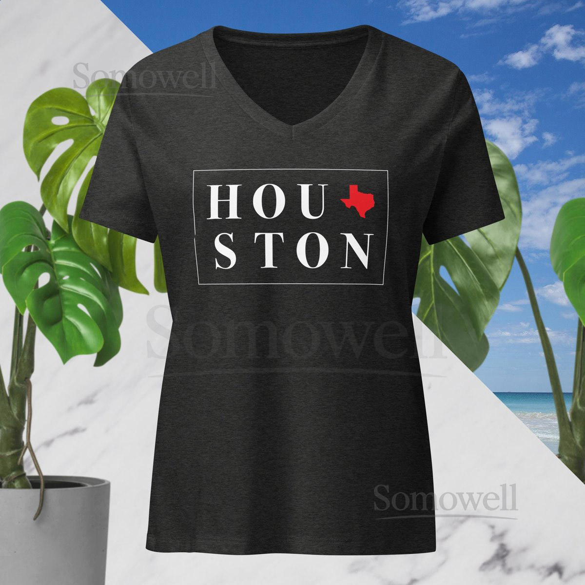 Houston Texas V-Neck Shirt Hometown Prid_377