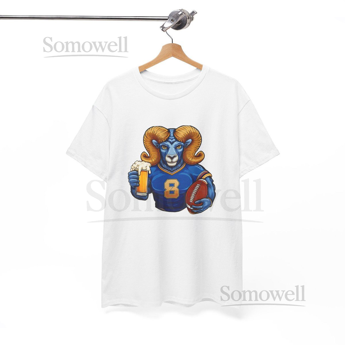 Los Angeles Rams Football Beer T-Shirt Unisex Game Day Tee_579