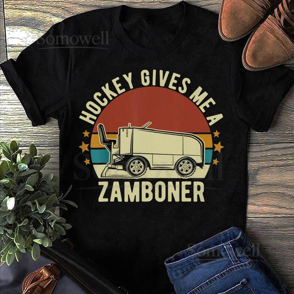 Funny Zamboner Hockey T-Shirt - Hockey Fan Gift_181