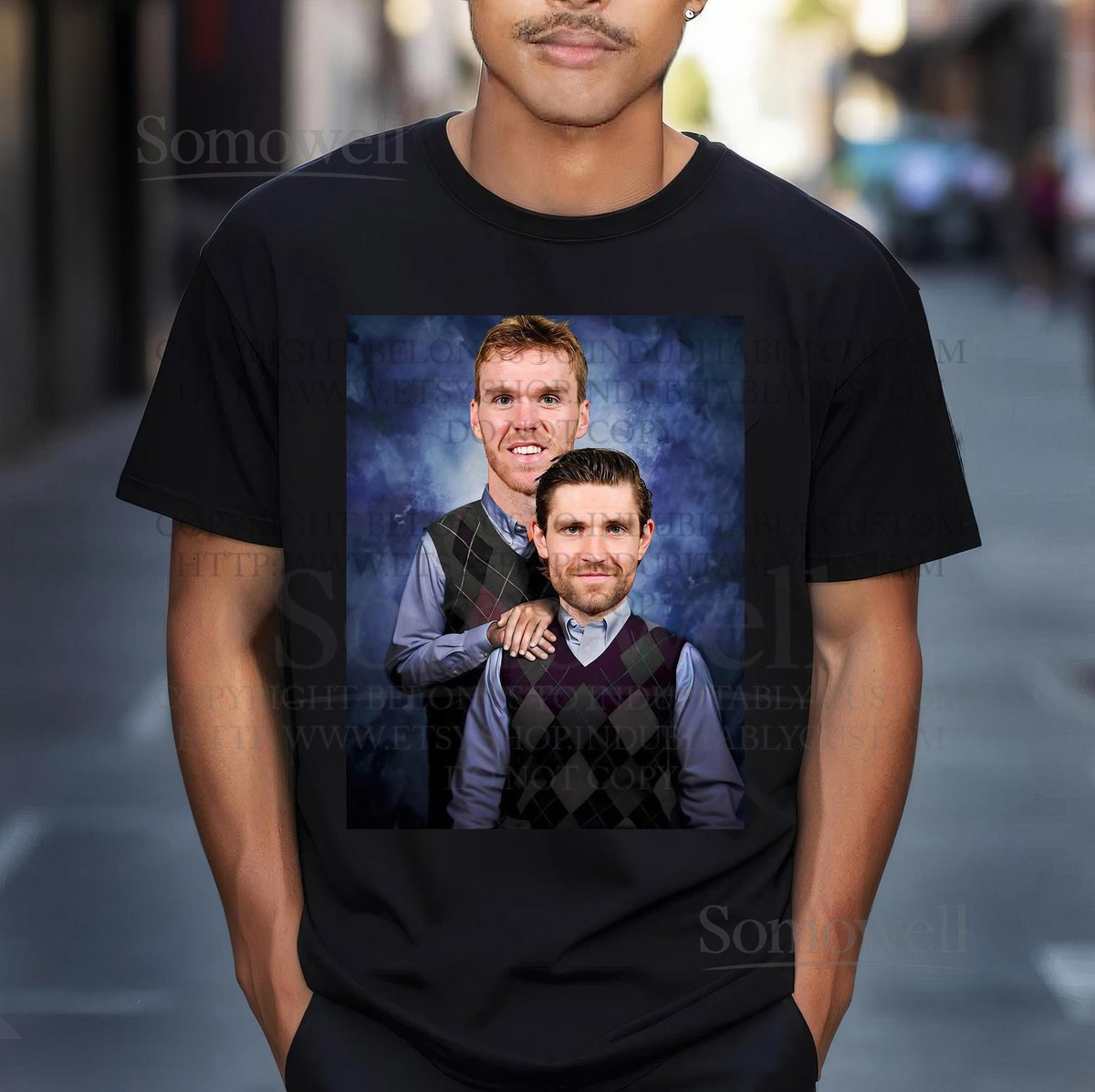 Leon Draisaitl Connor McDavid Edmonton Hockey Vintage Shirt Merch Graphic Tees Step Brothers Shirt Connor McDavid Leon Draisaitl TShirt_258