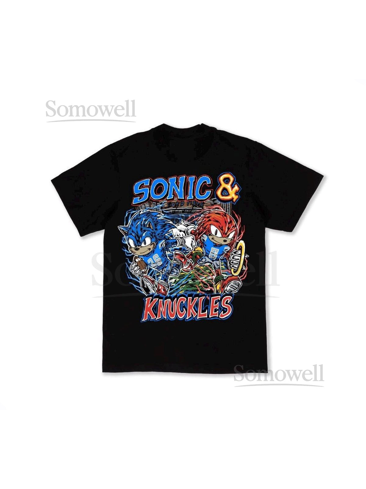 Sonic and Knuckles Lions Shirt Detroit Football Shirt Heavyweight Shirt vintage shirt_650
