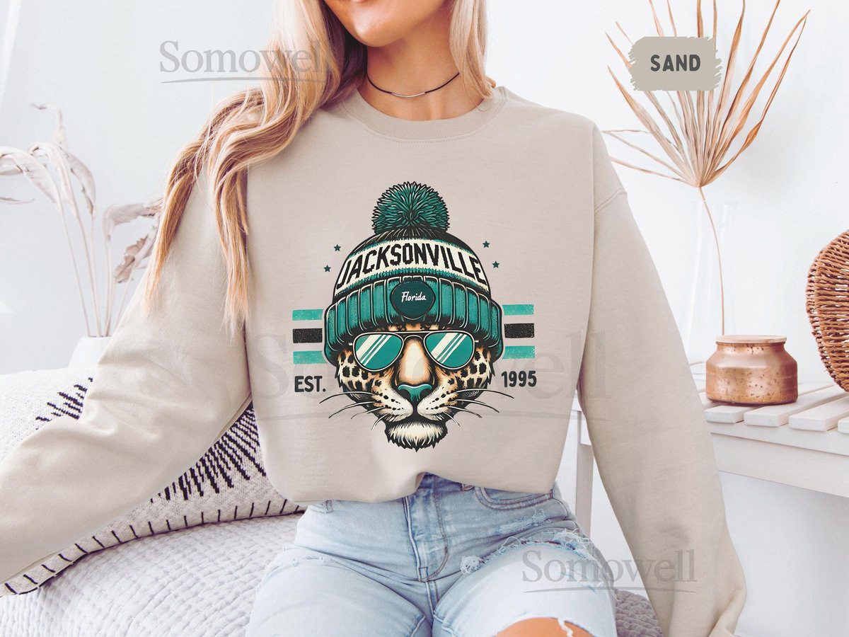 Jacksonville Football Team Sweatshirt Jacksonville Fan Gift Football Apparel Sports Lover Gift Team Spirit Clothing Football Fa_622