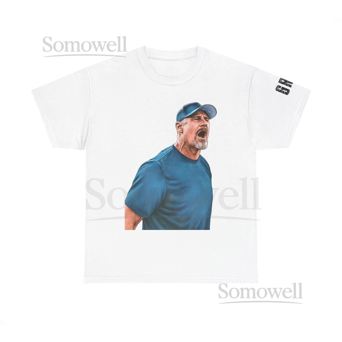 Dan Campbell Cotton Tee Shirt Detroit Lions Unisex Heavy Cotton T-Shirt Gift for Detroit Lions Fan_78