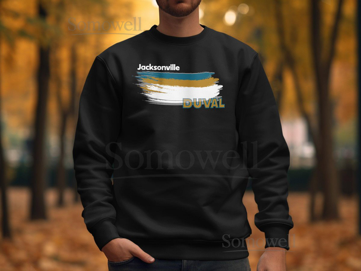 Jacksonville Jaguars Football Color Swoosh Sweatshirts H_650