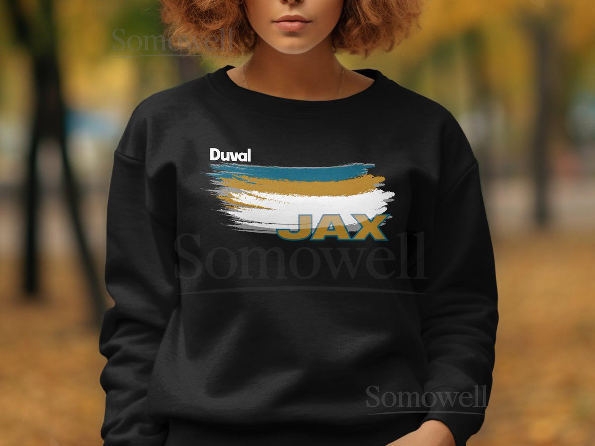 Jacksonville Jaguars Duval Football Color Swoosh Sweatshirts H_644