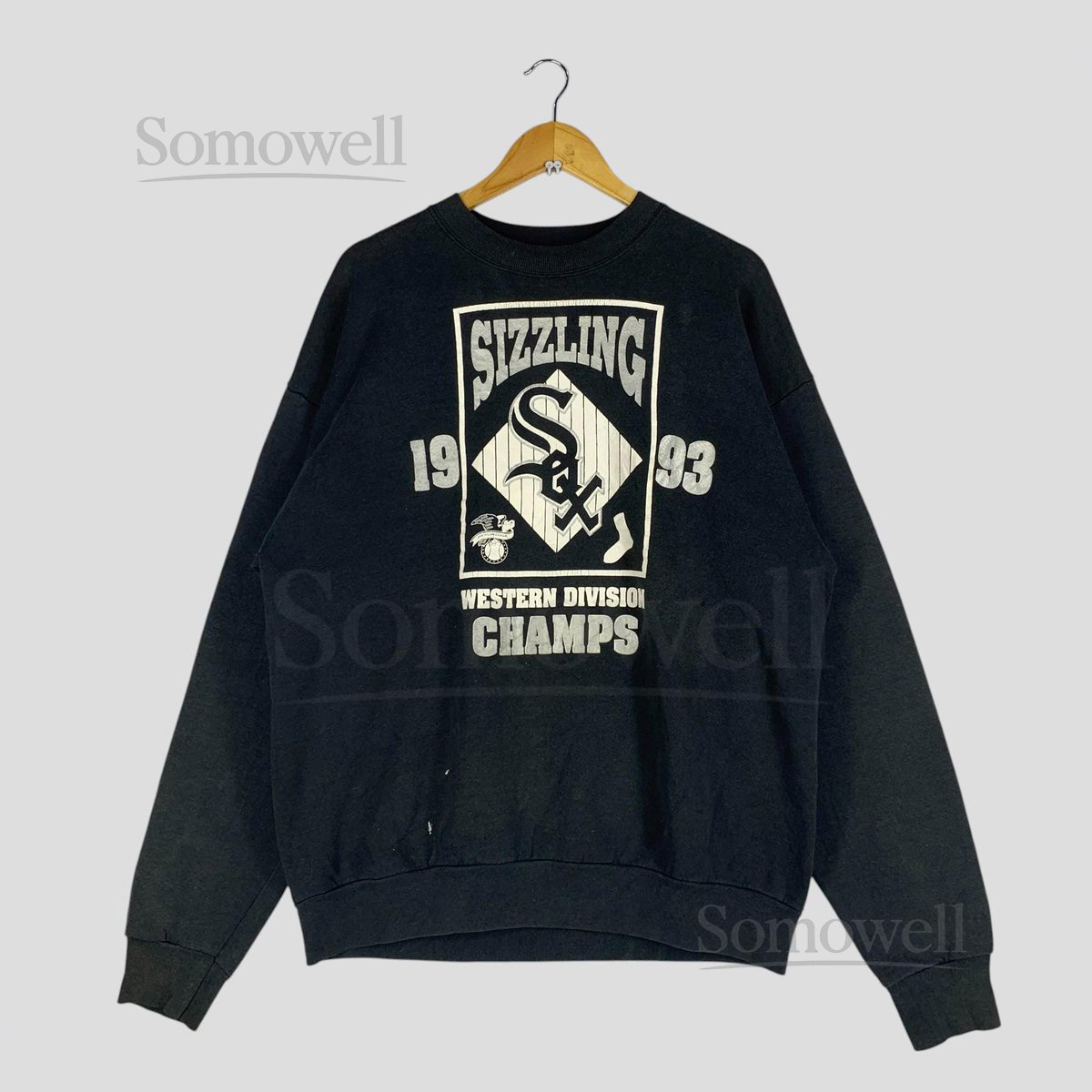 Vintage 90s Chicago White Sox Sweatshirt Sizzling Champs MLB Pullover XL_28