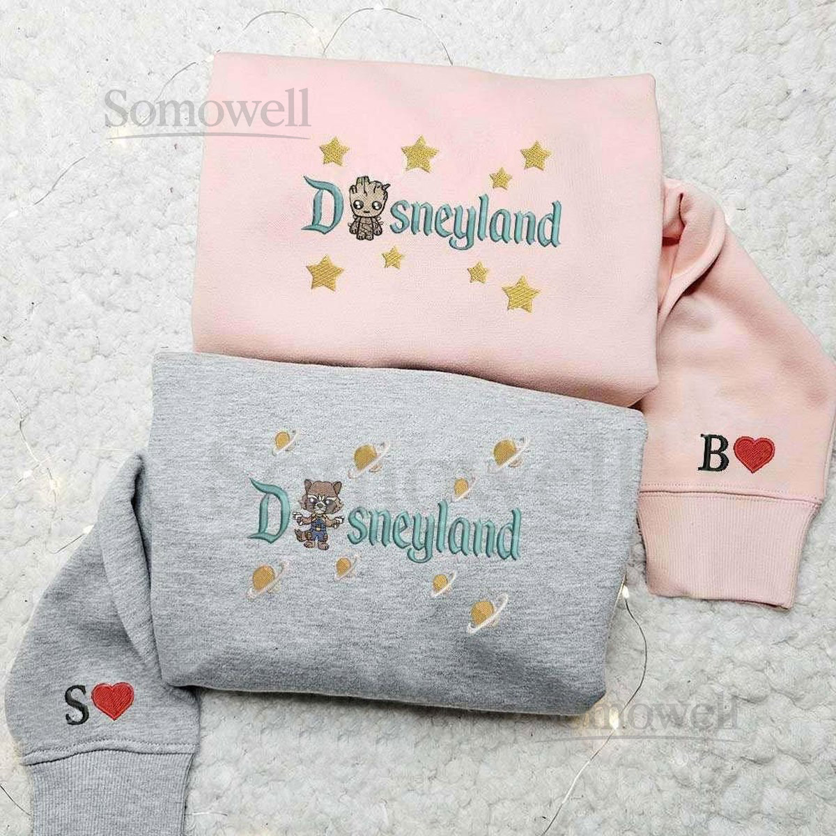 Disneyland Groot Rocket Raccoon Heart Embroidered Hoodie Disney Embroidered Sweatshirt Guardians Of The Galaxy Shirt Gift For Her Him_47