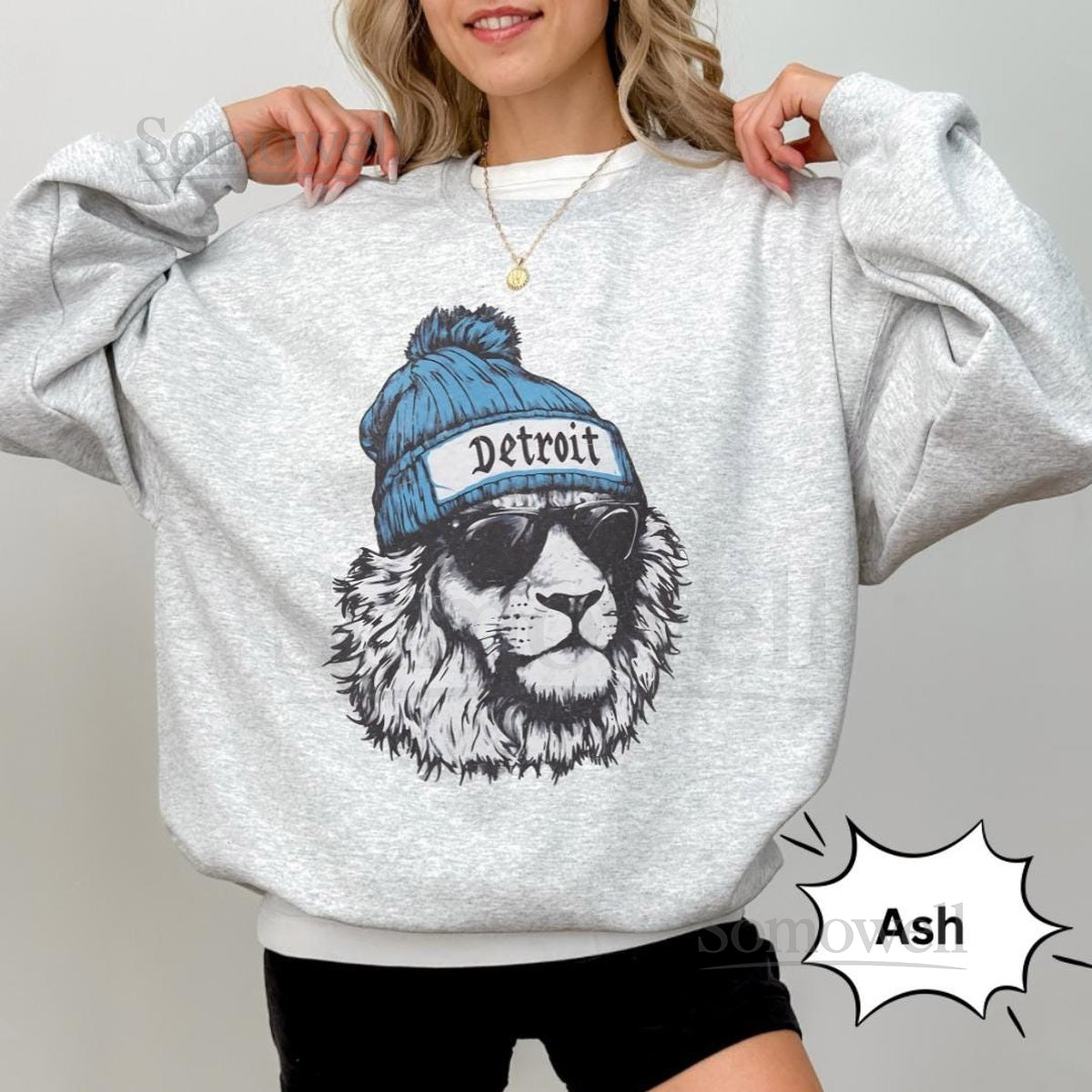 Lions Football Cool Hipster Lion Shirt Detroit Football Hoodie_554