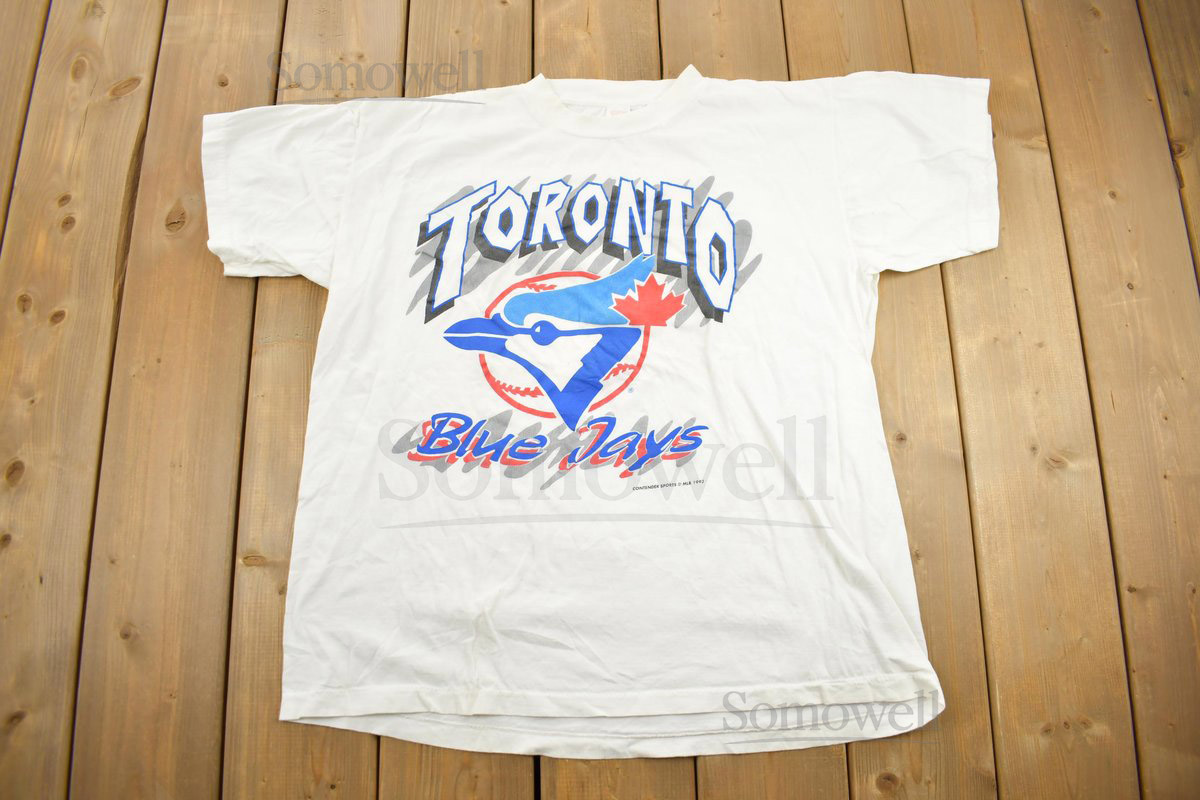 Vintage 1993 Toronto Blue Jays MLB World Series Championship T-shirt Size XL Single Stitch_993