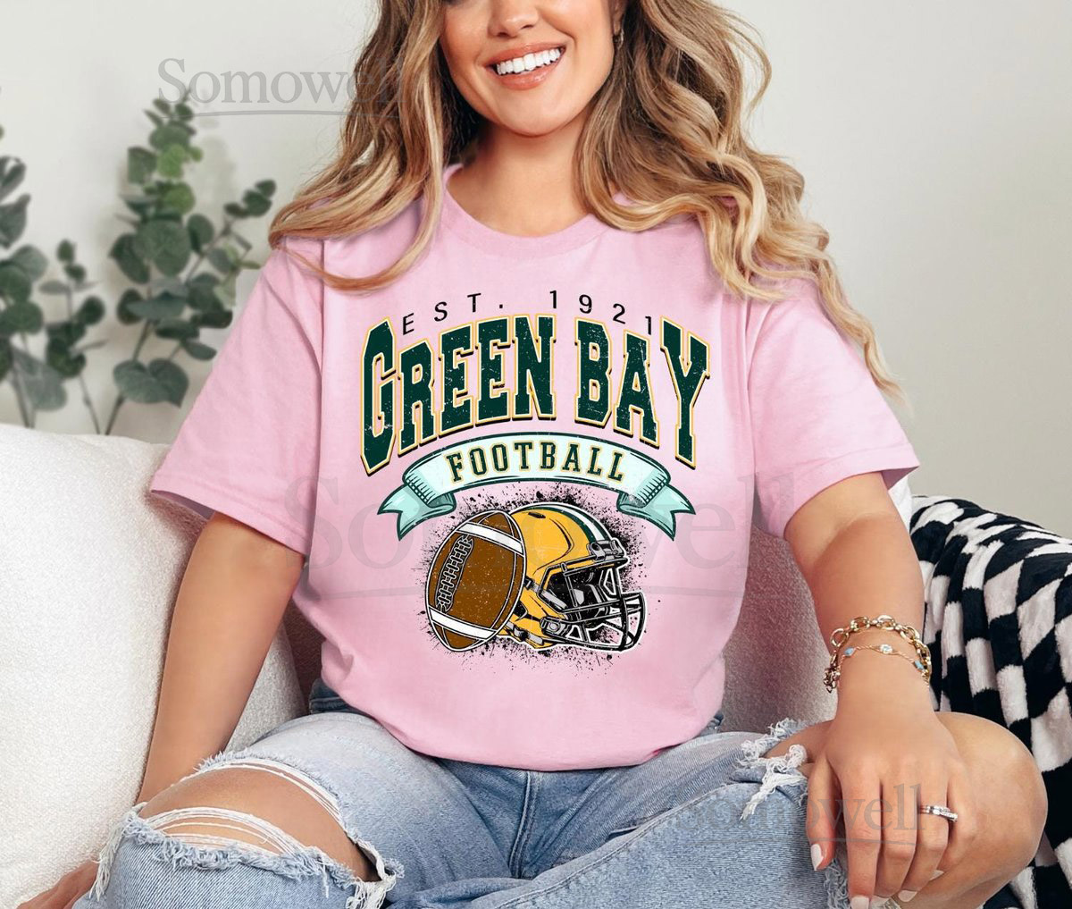 Green Bay Football Vintage Sweatshirt Retro Green Bay Varsity Crewneck Green Bay T-Shirt Vintage 80s Retro Style Football Game Day Shirt_436