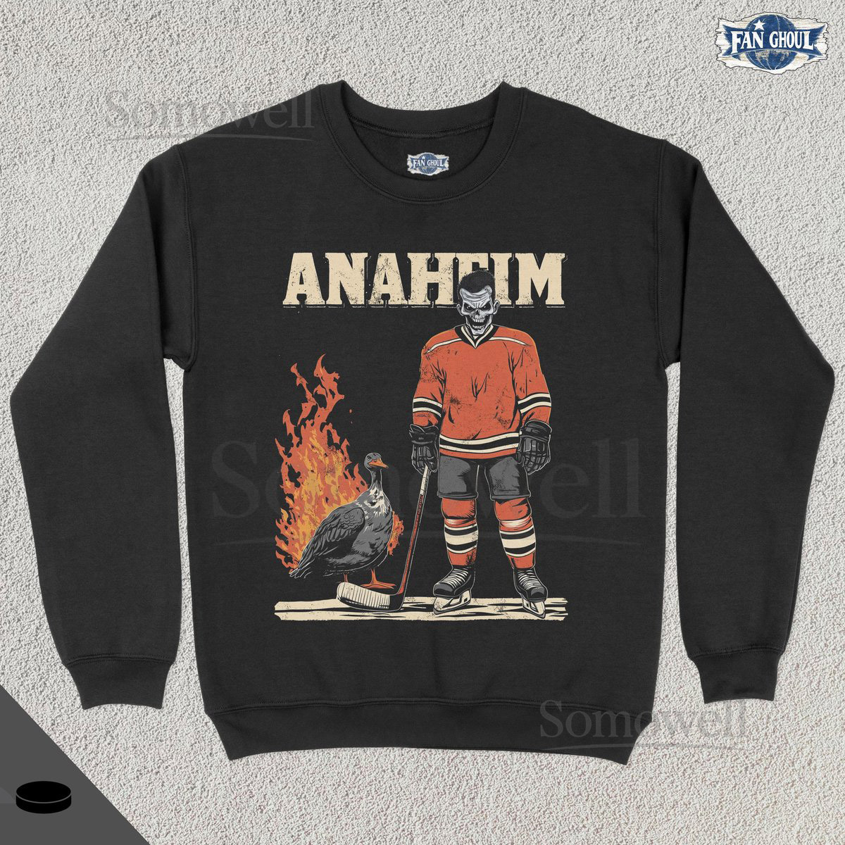 Anaheim Hockey Crewneck Retro Team Sports Sweatshirt US Sports Clothing Hockey Fan Gift Hockey Lover Apparel Vintage Hockey_19